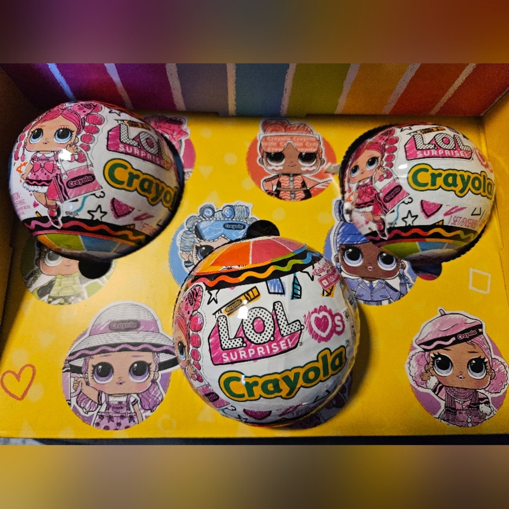 2 FOR $40 New Rare L.O.L. Surprise! Pink Doll Wild Strawberry star Crayola